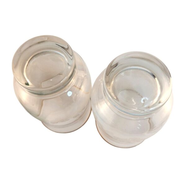 Libbey Frosted Pine Cone Gold Rim Holiday Glasses 2 Pc Arby’s Christmas Drinkwar - Picture 2 of 10